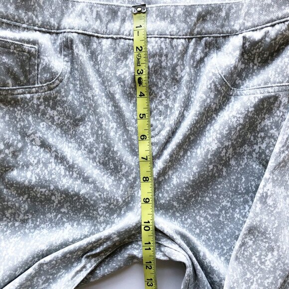 SPANX Jean-Ish Ankle Leggings Speckled Grey Pull On Pants Jeans Womens Large - Picture 8 of 9